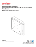 Peerless SF630P flat panel wall mount