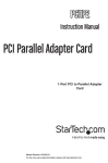 StarTech.com 1 Port PCI Parallel Adapter Card