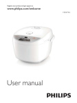 Philips Fuzzy Logic Rice Cooker HD4744