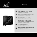 Bell'O 7410B flat panel wall mount