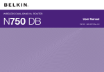 Belkin Play N750 DSL Wi-Fi Ethernet LAN Black