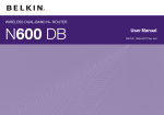 Belkin Play N600 DSL Wi-Fi Ethernet LAN Black