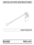 Chief PACLK1 cable lock