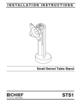 Chief STS1 flat panel desk mount