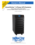 Tripp Lite SmartOnline 60kVA Modular 3-Phase UPS System, On-line Double-Conversion International UPS