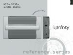 Infinity REF1600A audio amplifier