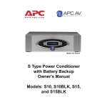 APC S15BLK uninterruptible power supply (UPS)