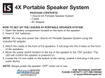 dreamGEAR i.Sound 4X Portable Speaker System
