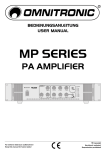 Omnitronic MP-60 PA mixing amplifier