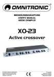 Omnitronic XO-23 Active crossover