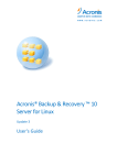 Acronis Backup & Recovery 10 Server for Linux, ESD, AAS, 1u, StdSup, FRE