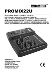 Velleman PROMIX22U DJ mixer