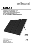 Velleman SOL14 battery charger