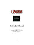 TV One 1T-YBPR-HDMI video converter