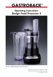 Gastroback Design Food Processor S