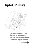 Tiptel IP 28 XS Wired handset Black