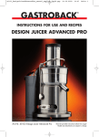 Gastroback Design Juicer Advanced Pro