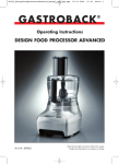 Gastroback Design Food Processor Advanced