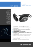 Sennheiser MM 100 headset