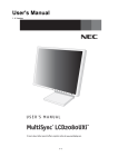 NEC LCD2080UXI-BK