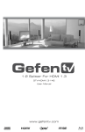 Gefen GefenTV 1:2 HDMI Splitter for HDMI 1.3