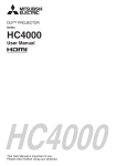 Mitsubishi Electric HC4000 data projector