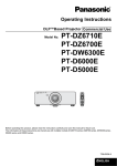 Panasonic PT-DW6300