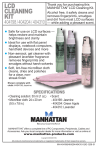 Manhattan 404198 equipment cleansing kit