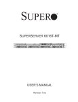 Supermicro SuperServer 6016T-MT