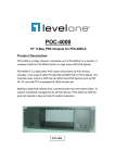 LevelOne POC-4000 network chassis