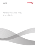 Xerox DocuMate 3920 A4 Flatbed with ADF Network Scanner, Duplex A4, 20ppm/14ipm, 10/100 Ethernet Interface, 50 sheet ADF, 600dpi, 24bit colour. Scan to E-mail, Folder, Fax, FTP, Print. Does not require PC.