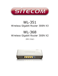 Sitecom Wireless Gigabit Router 300N