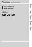 Pioneer CD-UB100 MP3 accessory