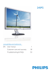 Philips Brilliance LCD monitor with PowerSensor 245P2ES