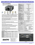 Sanyo PDG-DHT8000L data projector