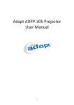 Adapt AD405490 data projector