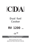 CDA RV1200SS cooker