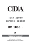 CDA RV1060SS cooker