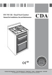 CDA RV701 cooker