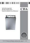 CDA WC430 dishwasher