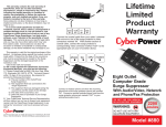 CyberPower 880 surge protector