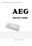 AEG Protect Home. 600 VA