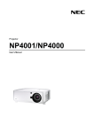 NEC NP4001-08ZL data projector