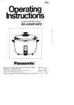 Panasonic Large Capacity Rice Cooker