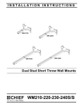 Chief WM230AUS mounting kit