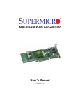 Supermicro AOC-USASLP-L8I RAID controller