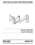 Chief KSG110B flat panel wall mount