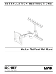 Chief MWR6044B flat panel wall mount