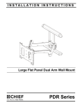 Chief PDR2133B flat panel wall mount