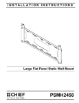 Chief PSMH2458 flat panel wall mount